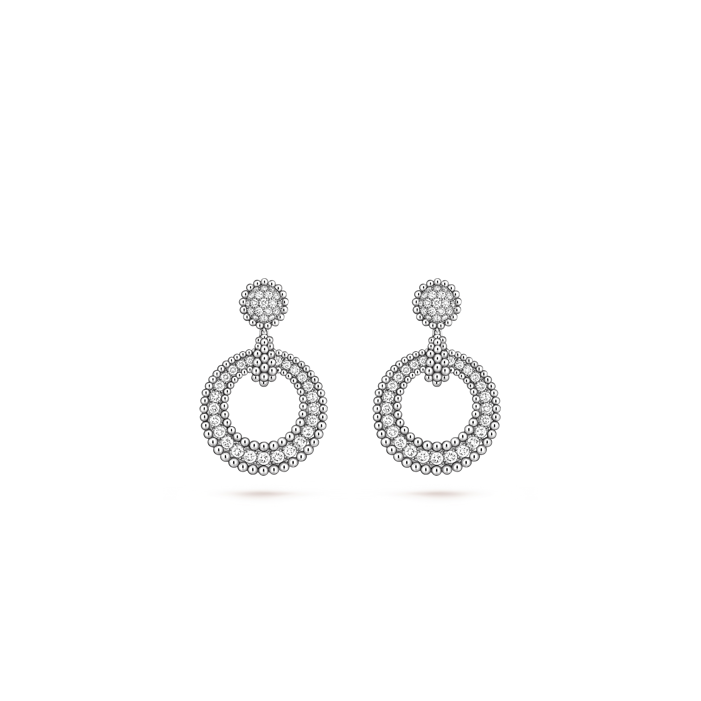 VAN CLEEF ARPELS PERLÉE DIAMONDS EARRINGS VCARPMBF00